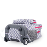 Sundance Laptop Rolling Backpack (20 Inch) in Lavender Checkers - JWorldstore