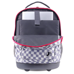 Sundance Laptop Rolling Backpack (20 Inch) in Lavender Checkers - JWorldstore