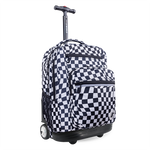 Sundance Laptop Rolling Backpack (20 Inch) in Wavy Checkers - JWorldstore