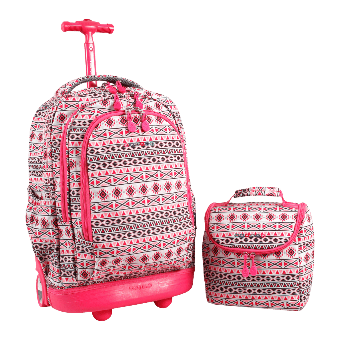 Setbeamer Rolling Backpack With Lunch Bag (18 Inch)