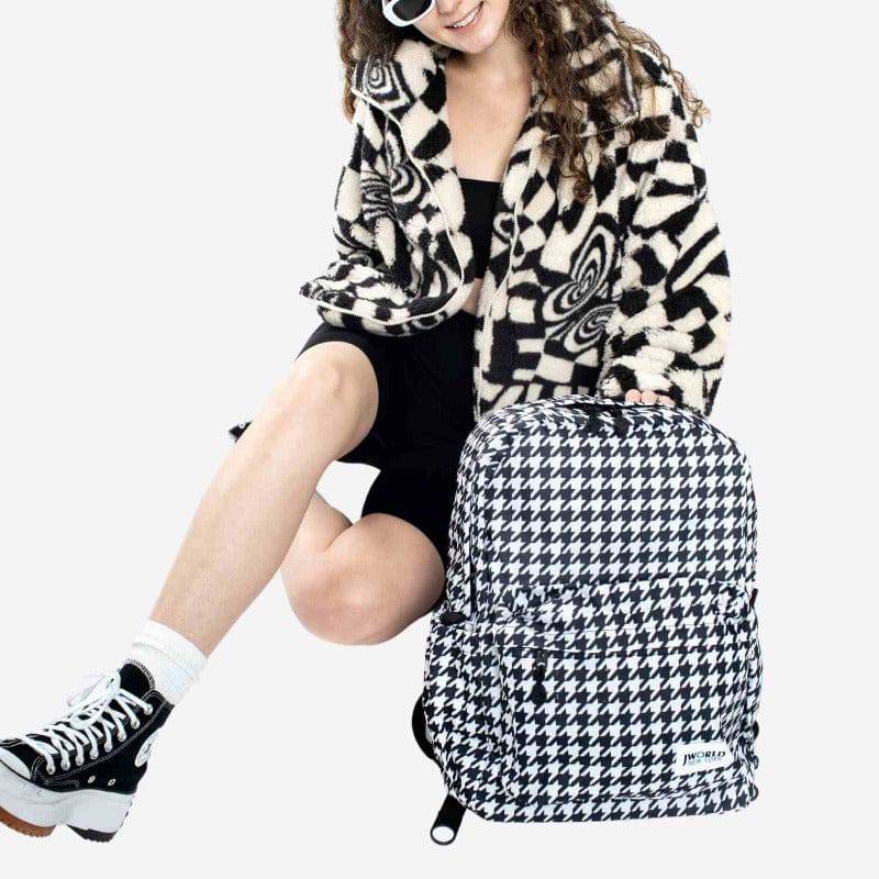 Oz Daypack Backpack in Houndstooth - Final Sale - JWorldstore